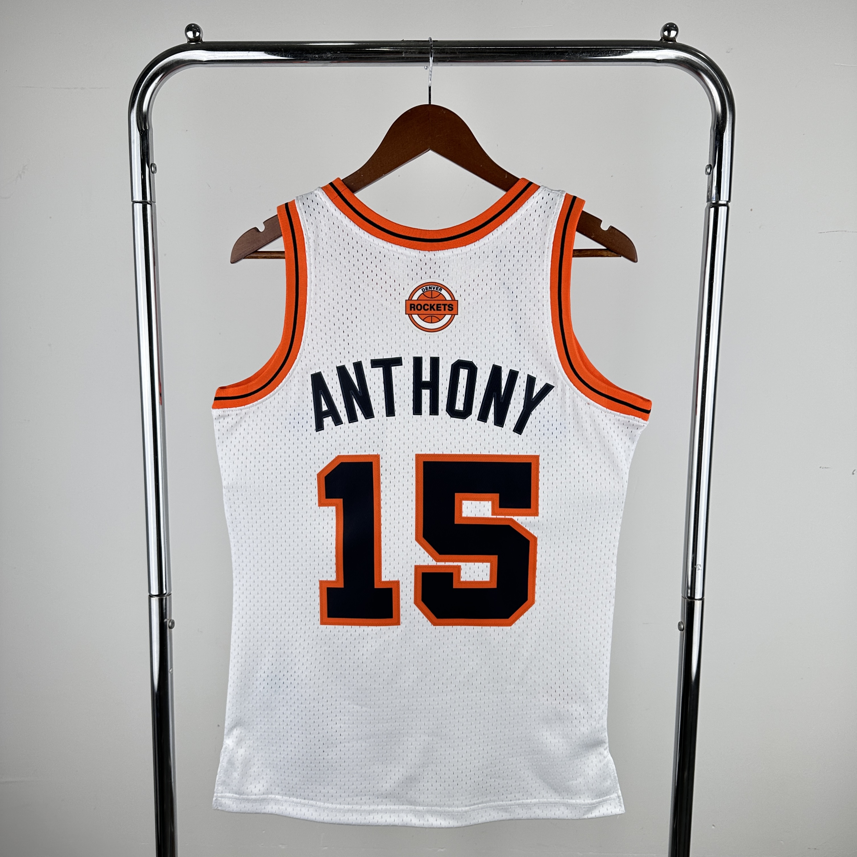 Men Denver Nuggets #15 Anthony White Throwback 2024 NBA Jersey